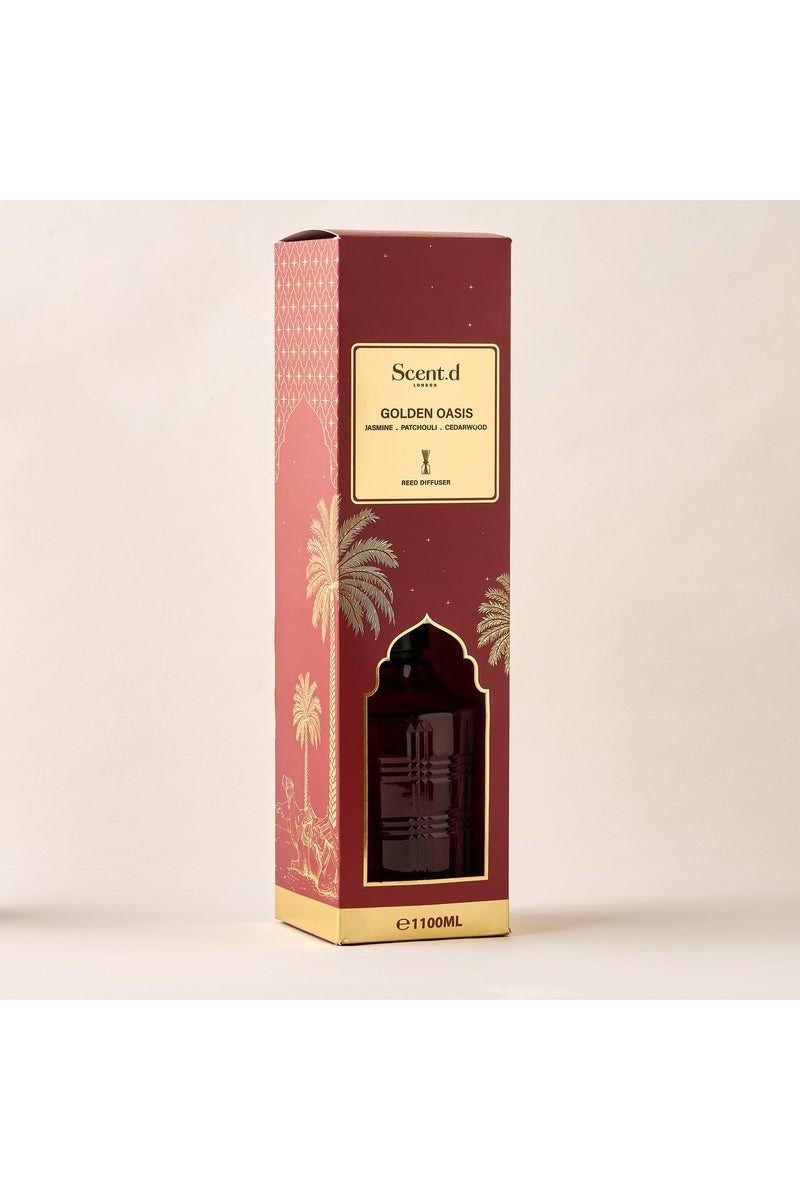 Golden Oasis Scented Reed Diffuser Set - 1.1 L - Image 4